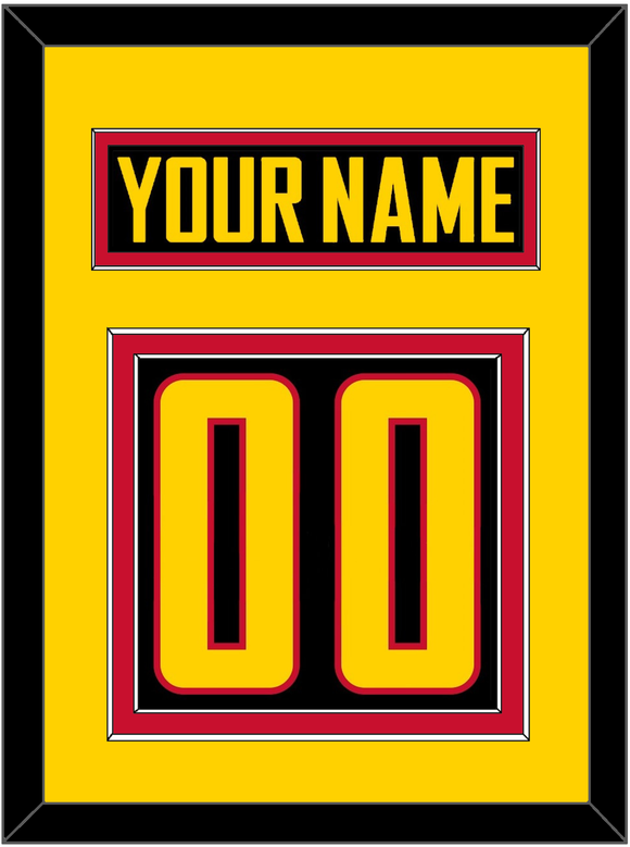 Vancouver Nameplate & Number (Back) - Alternate Black - Double Mat 3