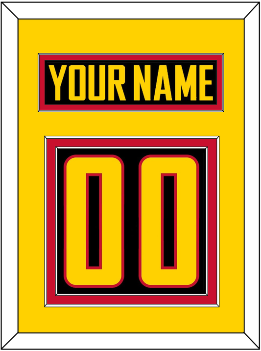 Vancouver Nameplate & Number (Back) - Alternate Black - Signature Tier 3