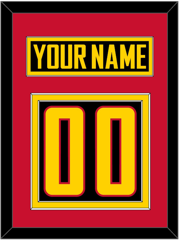 Vancouver Nameplate & Number (Back) - Alternate Black - Double Mat 4