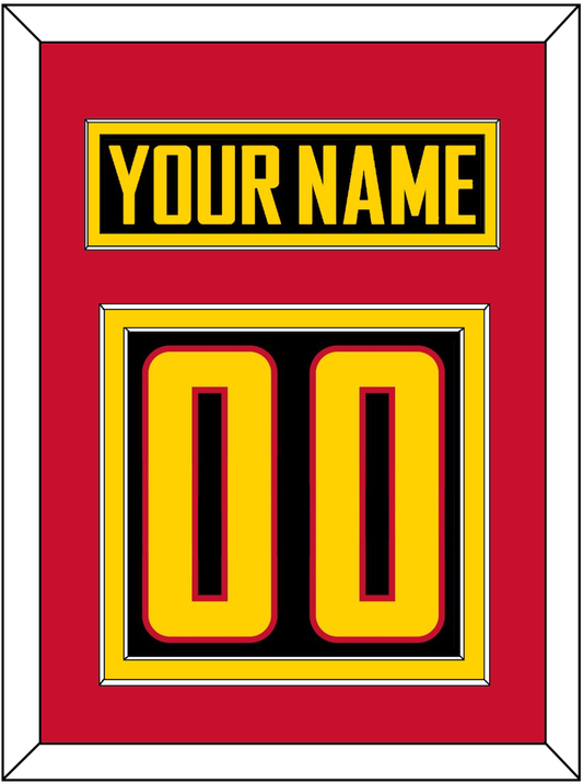 Vancouver Nameplate & Number (Back) - Alternate Black - Signature Tier 4