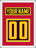 Vancouver Nameplate & Number (Back) - Alternate Black - Double Mat 4