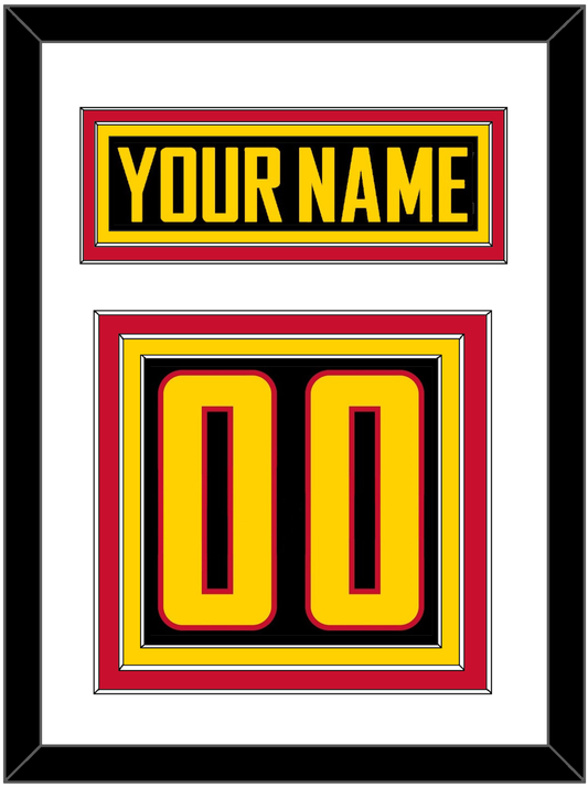 Vancouver Nameplate & Number (Back) - Alternate Black - Premier Tier 1