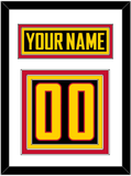 Vancouver Nameplate & Number (Back) - Alternate Black - Triple Mat 1