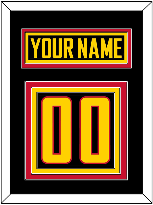 Vancouver Nameplate & Number (Back) - Alternate Black - Premier Tier 2