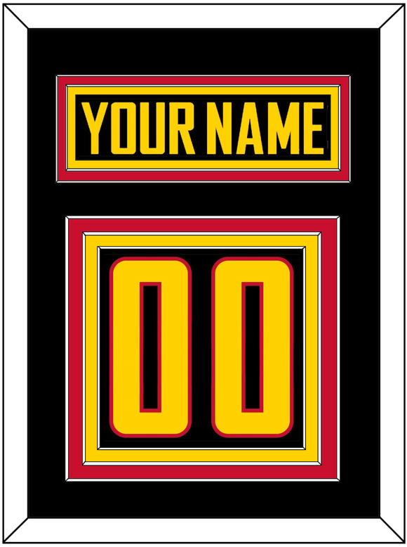 Vancouver Nameplate & Number (Back) - Alternate Black - Triple Mat 2