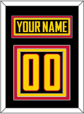 Vancouver Nameplate & Number (Back) - Alternate Black - Triple Mat 2