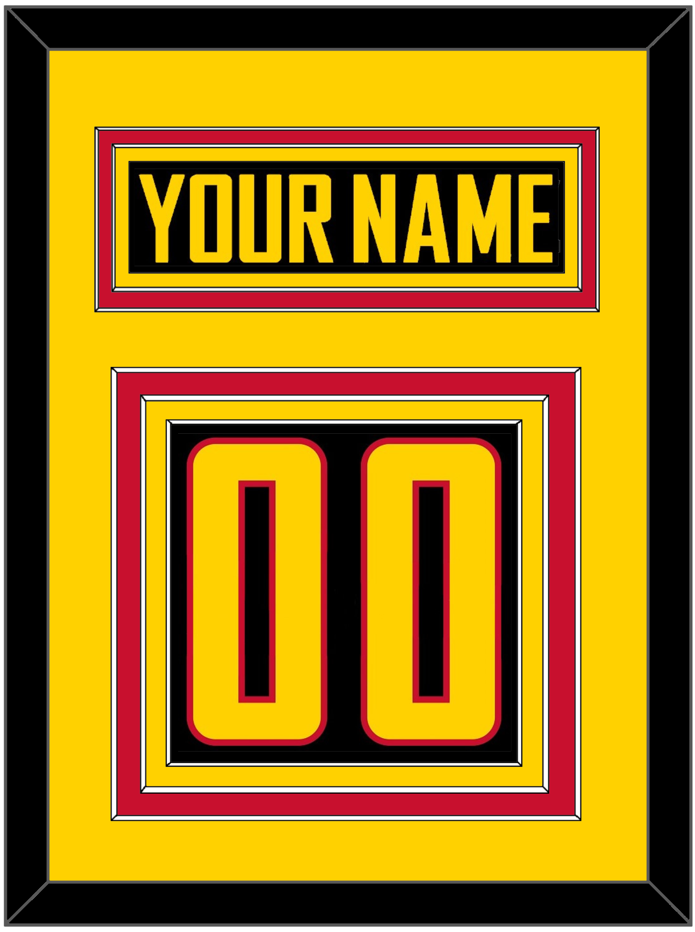 Vancouver Nameplate & Number (Back) - Alternate Black - Premier Tier 3