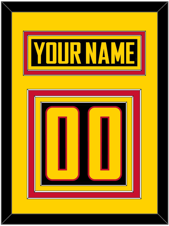 Vancouver Nameplate & Number (Back) - Alternate Black - Triple Mat 3