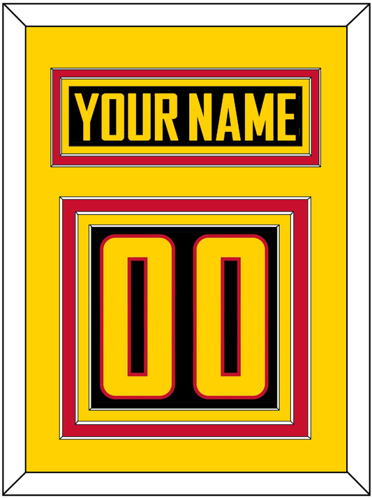 Vancouver Nameplate & Number (Back) - Alternate Black - Premier Tier 3