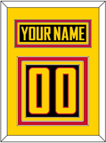 Vancouver Nameplate & Number (Back) - Alternate Black - Triple Mat 3
