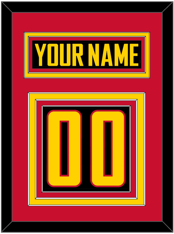 Vancouver Nameplate & Number (Back) - Alternate Black - Triple Mat 4
