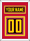 Vancouver Nameplate & Number (Back) - Alternate Black - Triple Mat 4