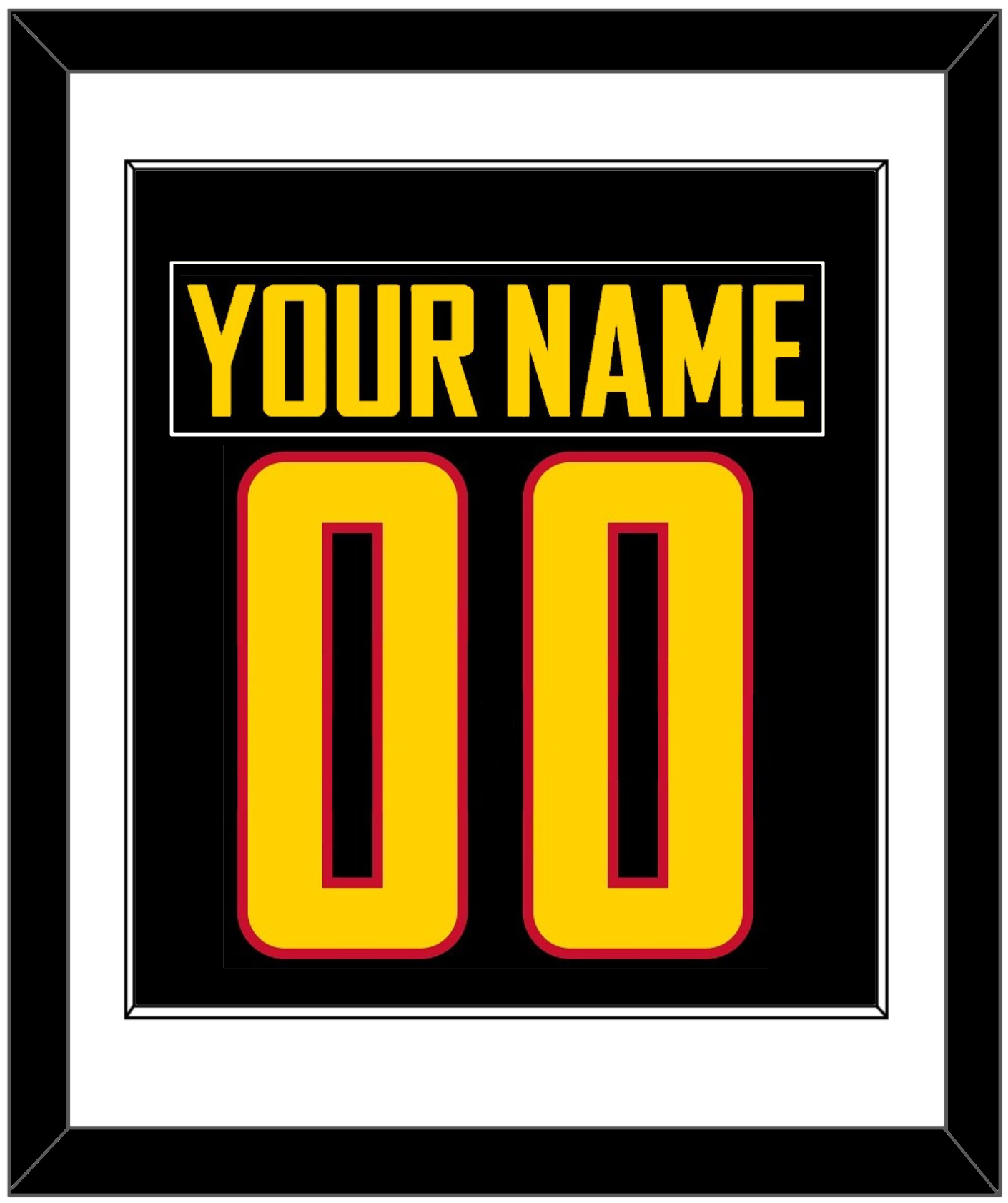 Vancouver Nameplate & Number (Back) Combined - Alternate Black - Essential Tier 1