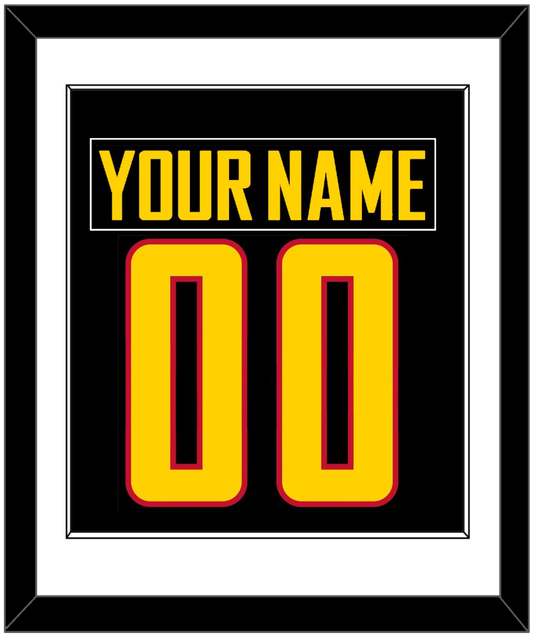 Vancouver Nameplate & Number (Back) Combined - Alternate Black - Essential Tier 1