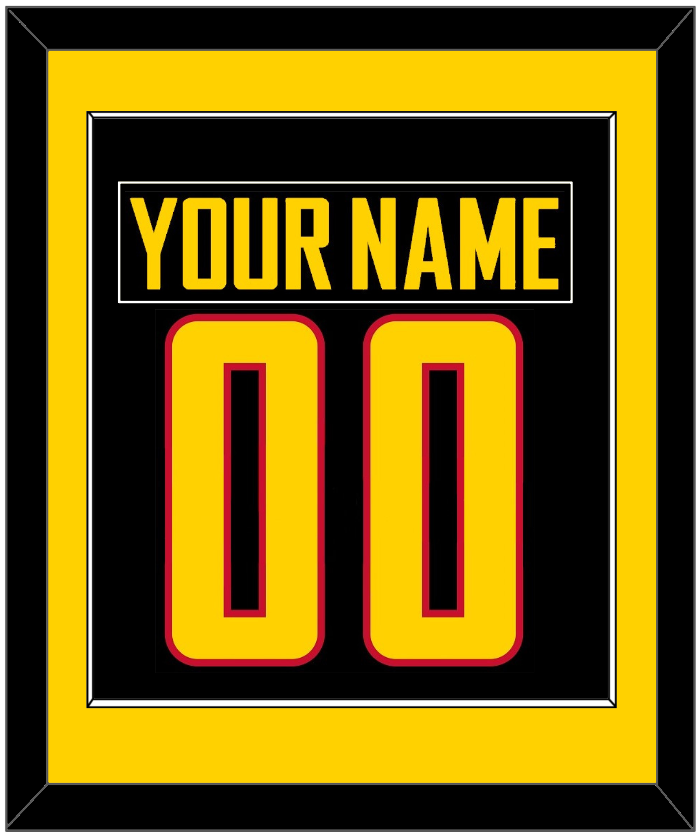 Vancouver Nameplate & Number (Back) Combined - Alternate Black - Essential Tier 2