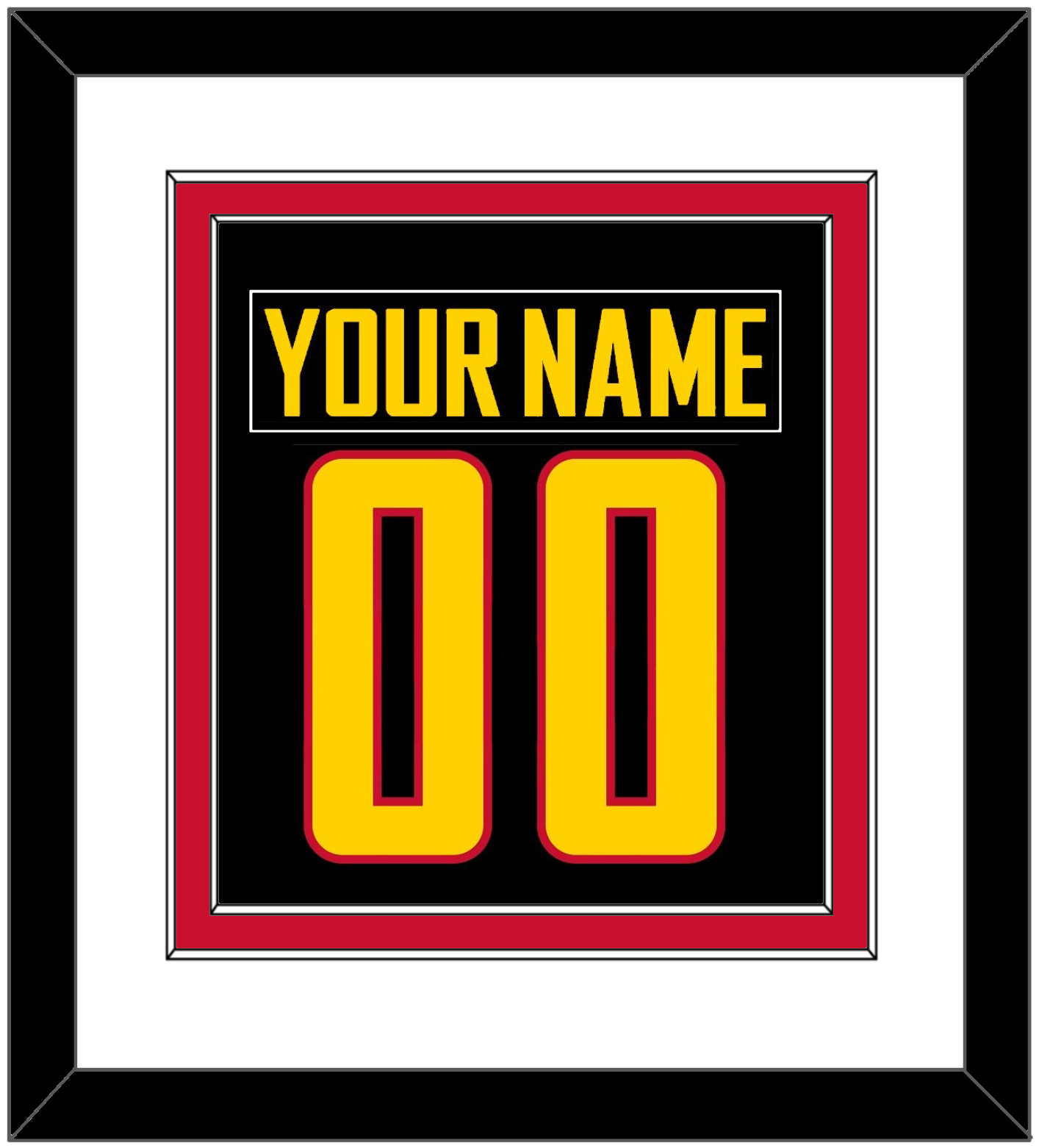 Vancouver Nameplate & Number (Back) Combined - Alternate Black - Signature Tier 1