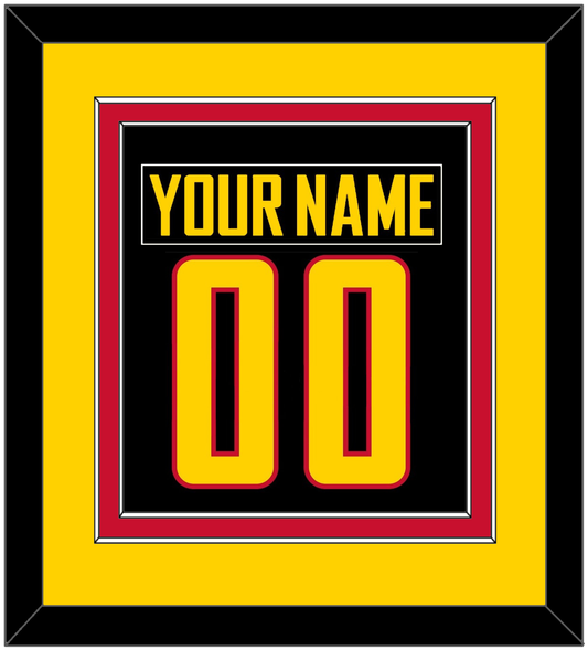 Vancouver Nameplate & Number (Back) Combined - Alternate Black - Signature Tier 3