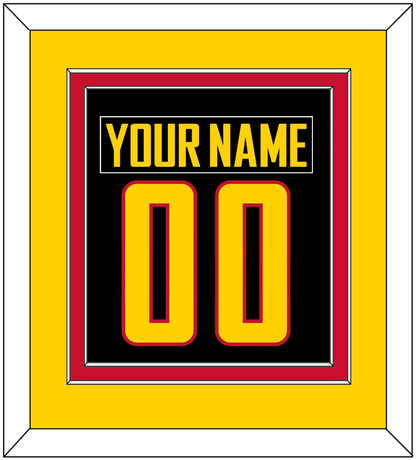 Vancouver Nameplate & Number (Back) Combined - Alternate Black - Signature Tier 3