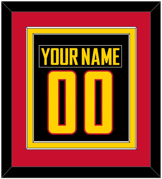 Vancouver Nameplate & Number (Back) Combined - Alternate Black - Signature Tier 4