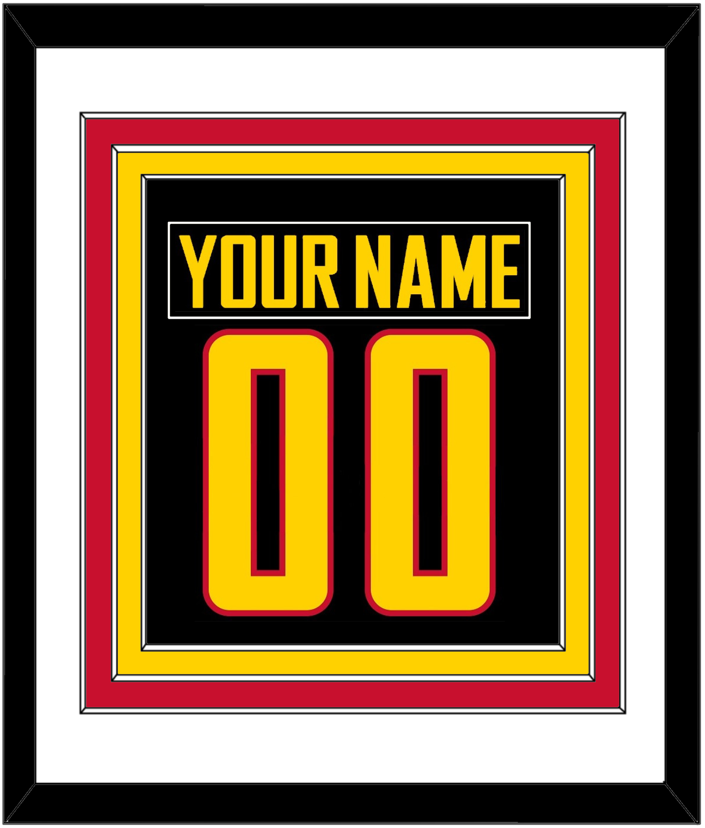 Vancouver Nameplate & Number (Back) Combined - Alternate Black - Premier Tier 1