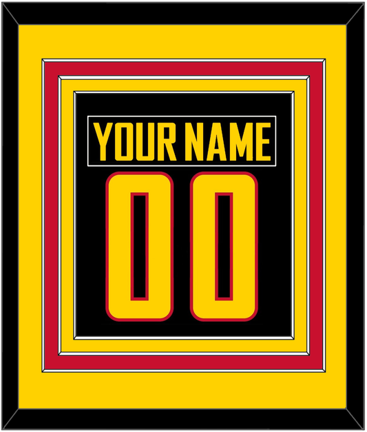 Vancouver Nameplate & Number (Back) Combined - Alternate Black - Premier Tier 3