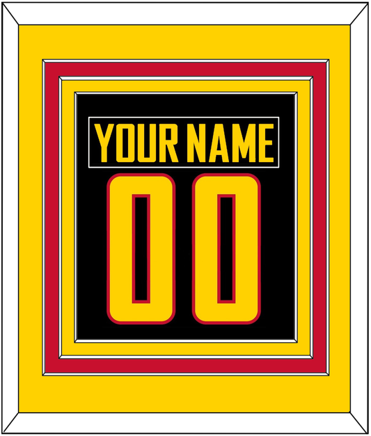 Vancouver Nameplate & Number (Back) Combined - Alternate Black - Premier Tier 3