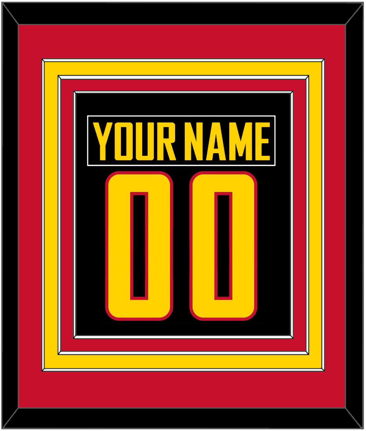 Vancouver Nameplate & Number (Back) Combined - Alternate Black - Premier Tier 4