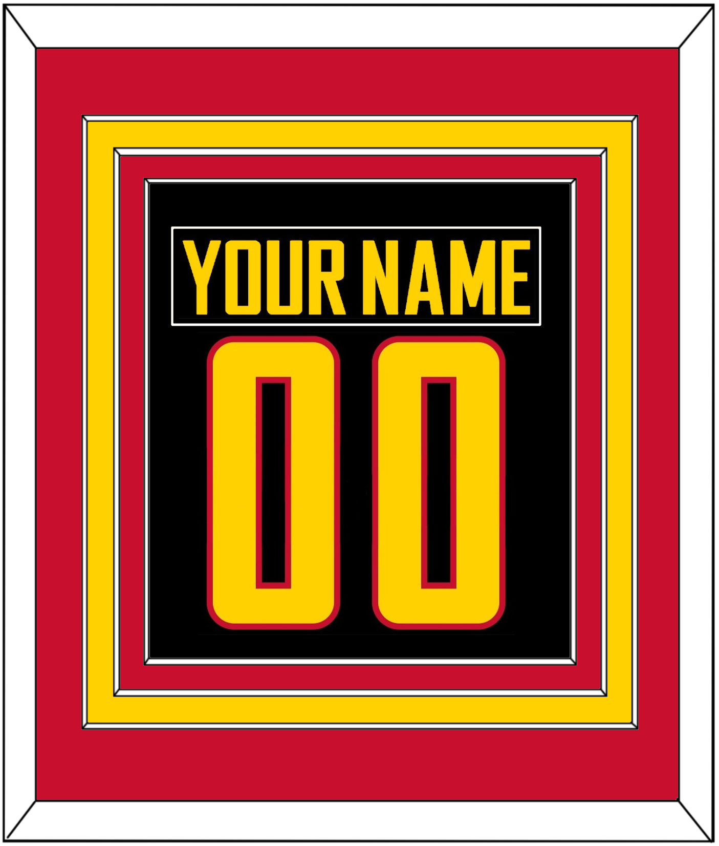 Vancouver Nameplate & Number (Back) Combined - Alternate Black - Premier Tier 4