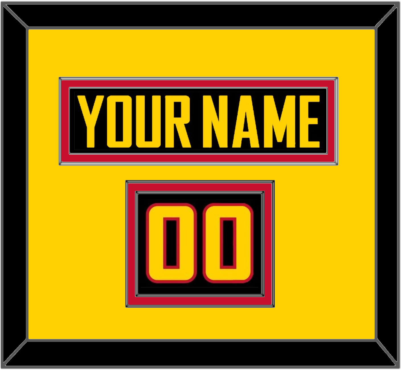 Vancouver Nameplate & Number (Shoulder) - Alternate Black - Signature Tier 3