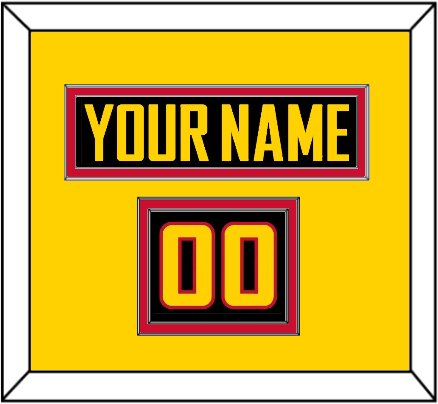 Vancouver Nameplate & Number (Shoulder) - Alternate Black - Signature Tier 3