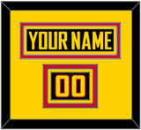 Vancouver Nameplate & Number (Shoulder) - Alternate Black - Triple Mat 3