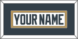 Vegas Nameplate - Road White - Single Mat 1