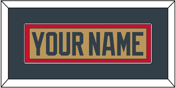 Vegas Nameplate - Alternate Gold - Single Mat 2