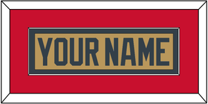 Vegas Nameplate - Alternate Gold - Single Mat 3