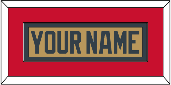 Vegas Nameplate - Alternate Gold - Single Mat 3