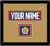 Vegas Nameplate & Jersey Logo Patch - Home Steel Gray - Double Mat 3
