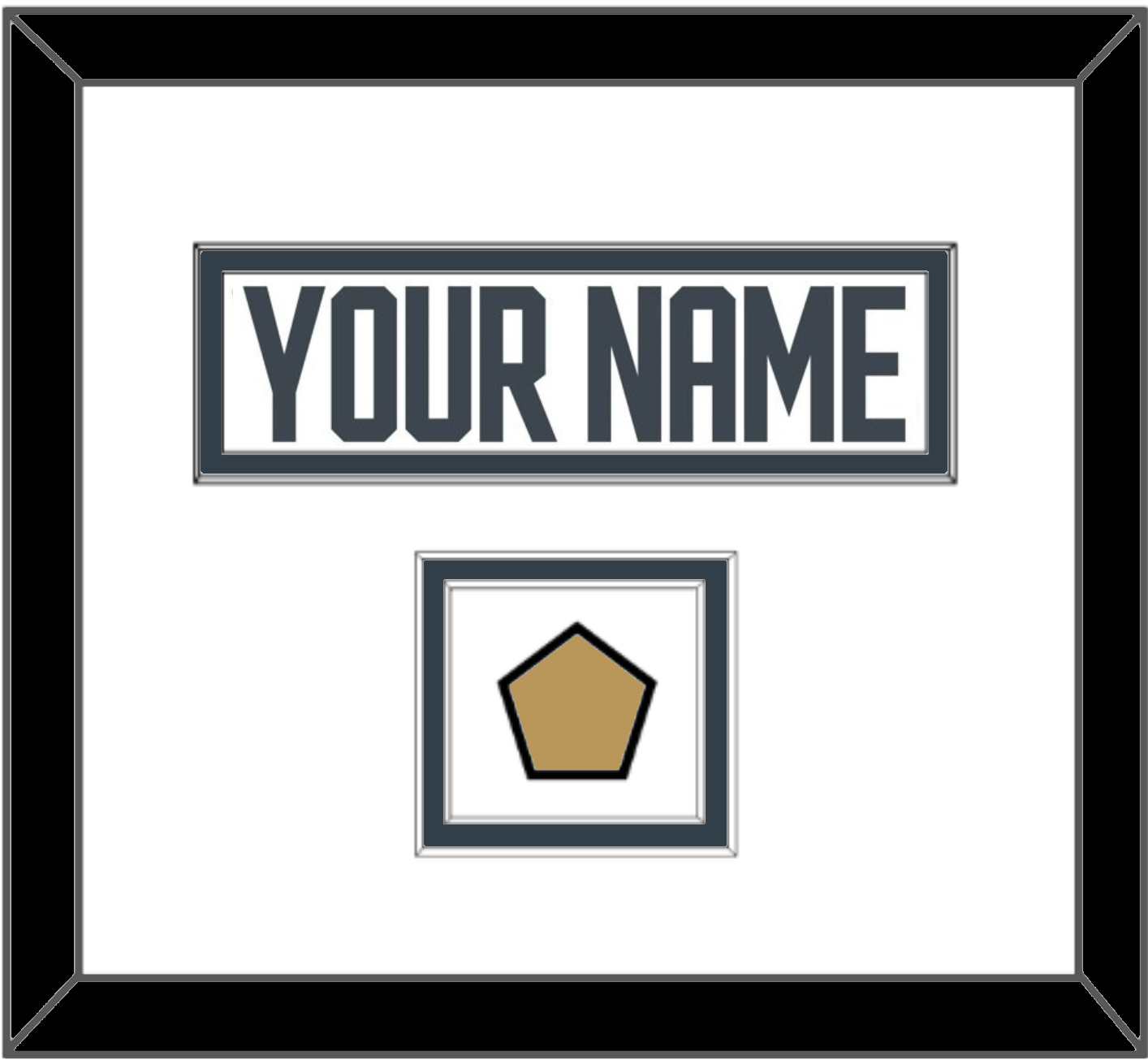 Vegas Nameplate & Jersey Logo Patch - Road White - Signature Tier 1