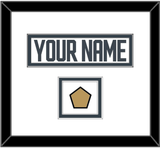 Vegas Nameplate & Jersey Logo Patch - Road White - Double Mat 1