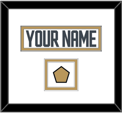 Vegas Nameplate & Jersey Logo Patch - Road White - Signature Tier 2
