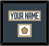 Vegas Nameplate & Jersey Logo Patch - Road White - Double Mat 3