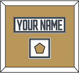 Vegas Nameplate & Jersey Logo Patch - Road White - Double Mat 4