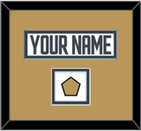Vegas Nameplate & Jersey Logo Patch - Road White - Double Mat 4
