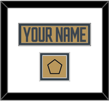 Vegas Nameplate & Jersey Logo Patch - Alternate Gold - Double Mat 1