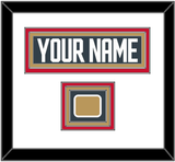 Vegas Nameplate & Jersey Logo Patch - Home Steel Gray - Triple Mat 1