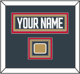 Vegas Nameplate & Jersey Logo Patch - Home Steel Gray - Triple Mat 2