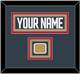 Vegas Nameplate & Jersey Logo Patch - Home Steel Gray - Triple Mat 2