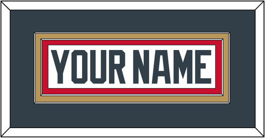 Vegas Nameplate - Road White - Signature Tier 2