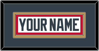 Vegas Nameplate - Road White - Signature Tier 2