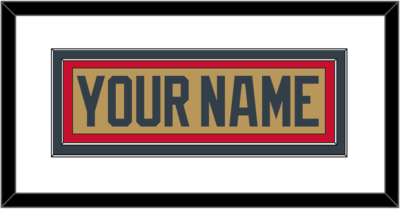 Vegas Nameplate - Alternate Gold - Double Mat 1