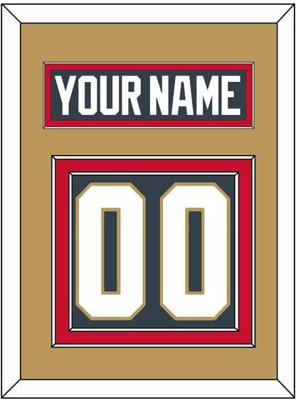 Vegas Nameplate & Number (Back) - Home Steel Gray - Signature Tier 2
